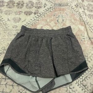 Lululemon Athletica Gray Athletic Shorts with Drawstring Waistband